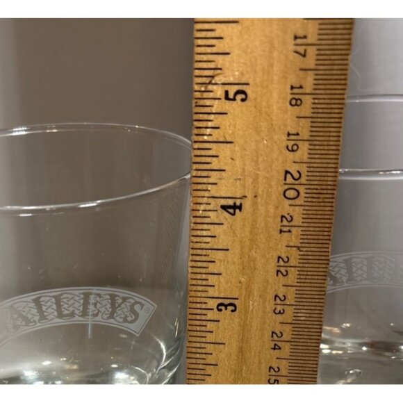 Baileys Branded Etched Clear Glasses Set Of 4 Controlled Bubble - Picture 9 of 10